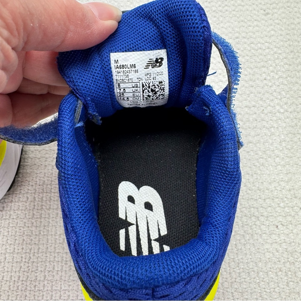 New Balance 680 V6 Athletic Sneakers, Boys toddler size 8 - Picture 9 of 13